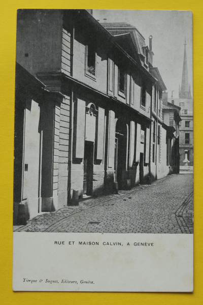 Ansichtskarte AK Genf / Calvin Straße / 1910-1925 / Calvin Woihnhaus – Architektur